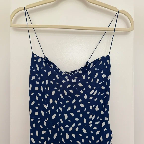 Reformation Kourtney Midi Slit Dress in Moray size 2 - Picture 3 of 14